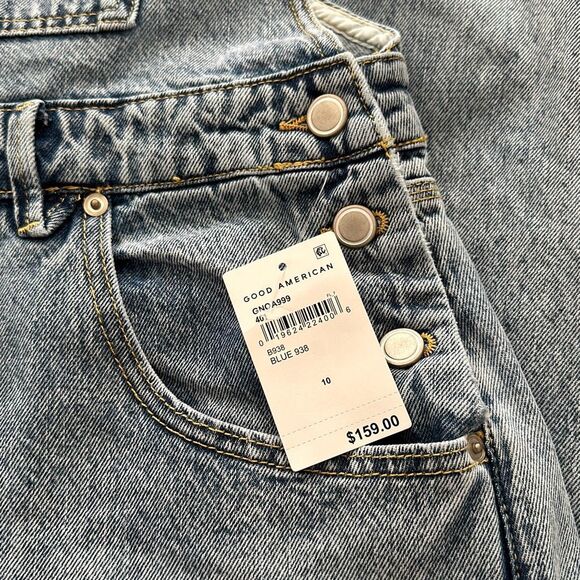 Good American Good ‘90s Overall Jumpsuit Size 10 - Picture 6 of 10